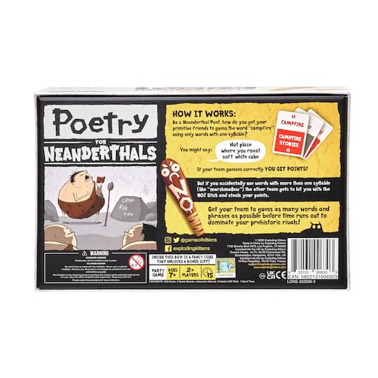 Poetry for Neanderthals™ Word Game
